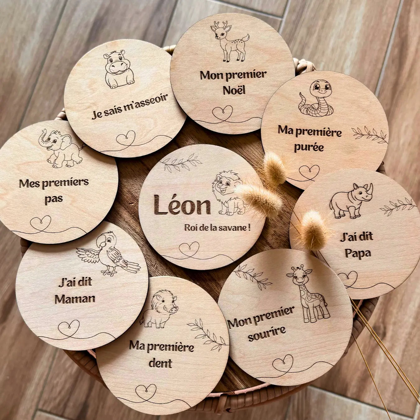 Cartes étapes bébé Atelier Liméa