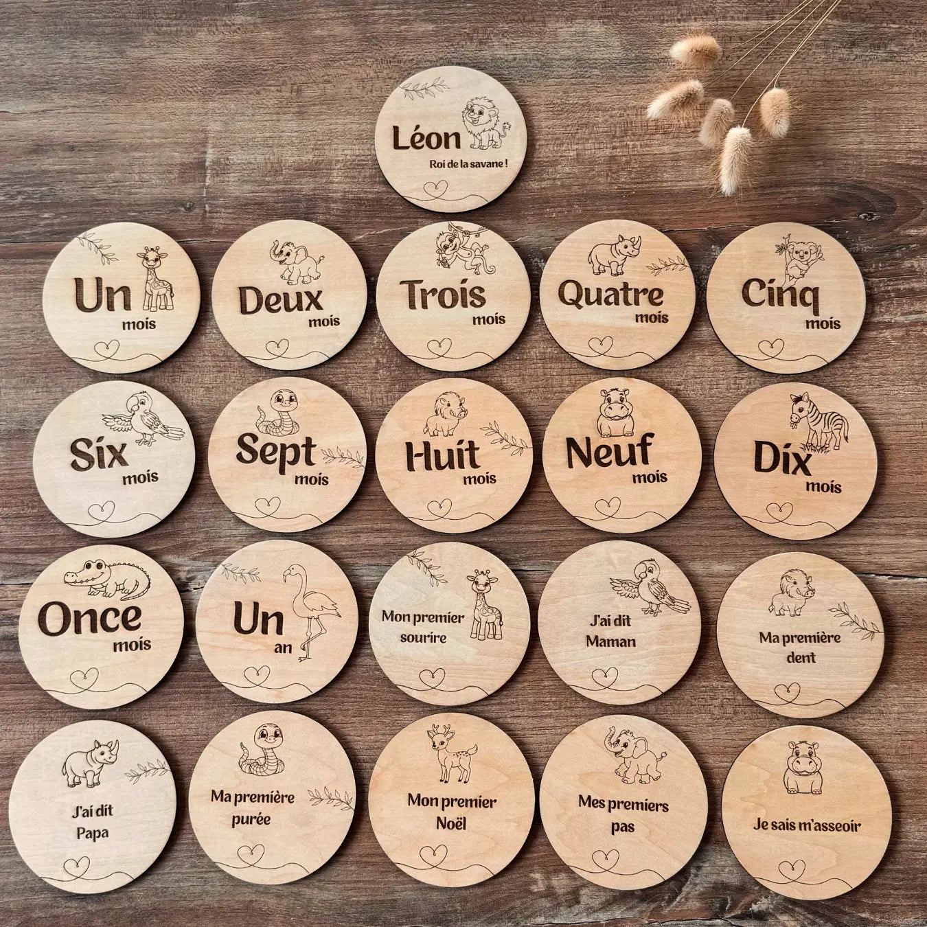 Cartes étapes bébé Atelier Liméa