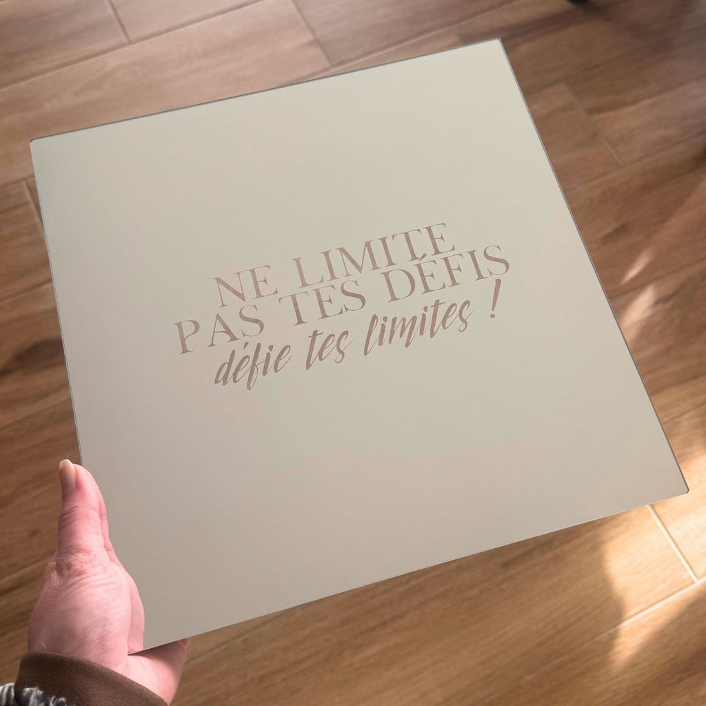 Miroir personnalisé - 30x30cm Atelier Liméa