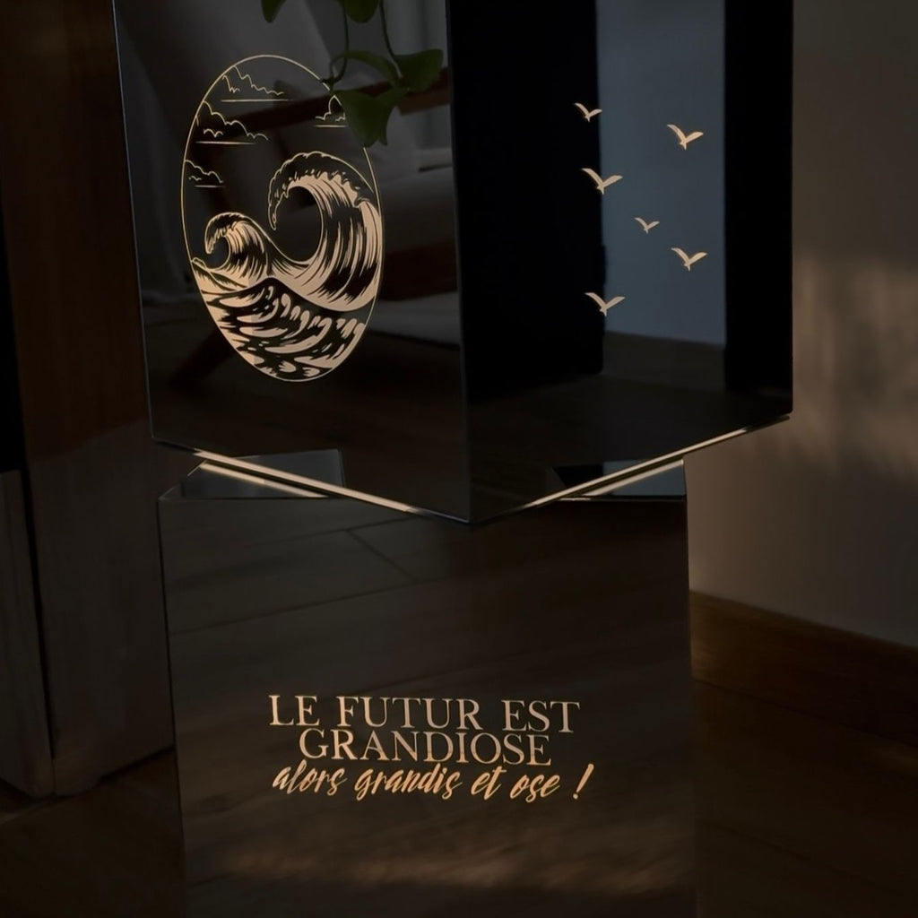 Miroir personnalisé - 30x30cm Atelier Liméa