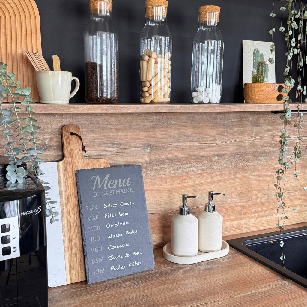 Ardoise Menu de la semaine Atelier Liméa