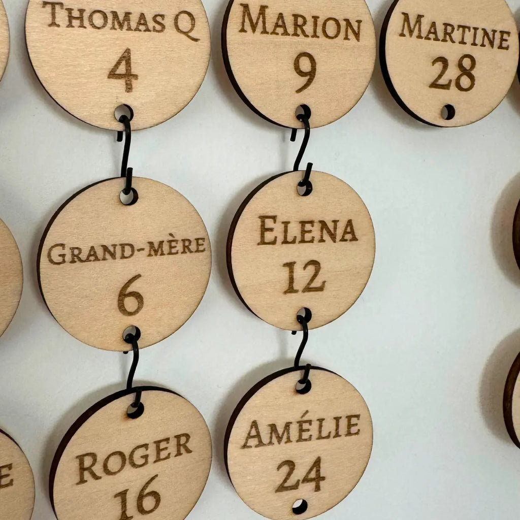 Pastilles supplémentaires pour calendrier d'anniversaires Atelier Liméa