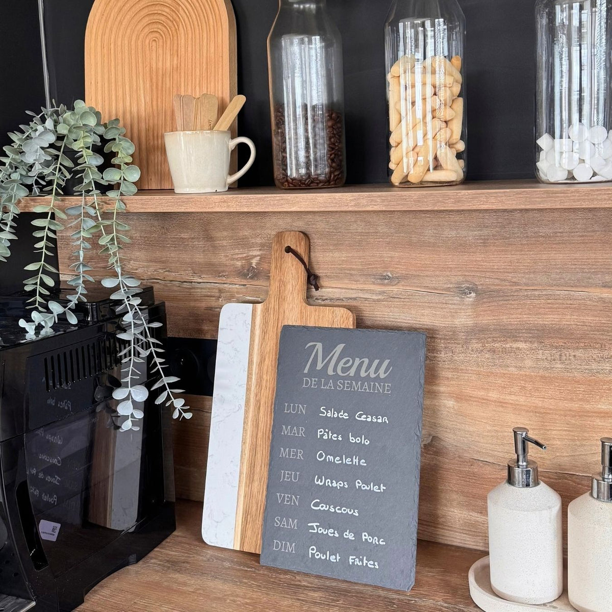 Ardoise Menu de la semaine Atelier Liméa