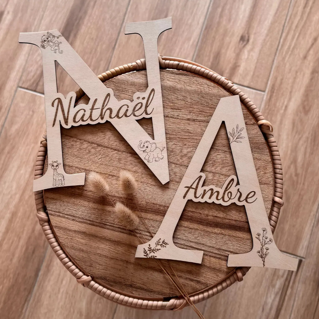 Lettre décorative personnalisée Atelier Liméa