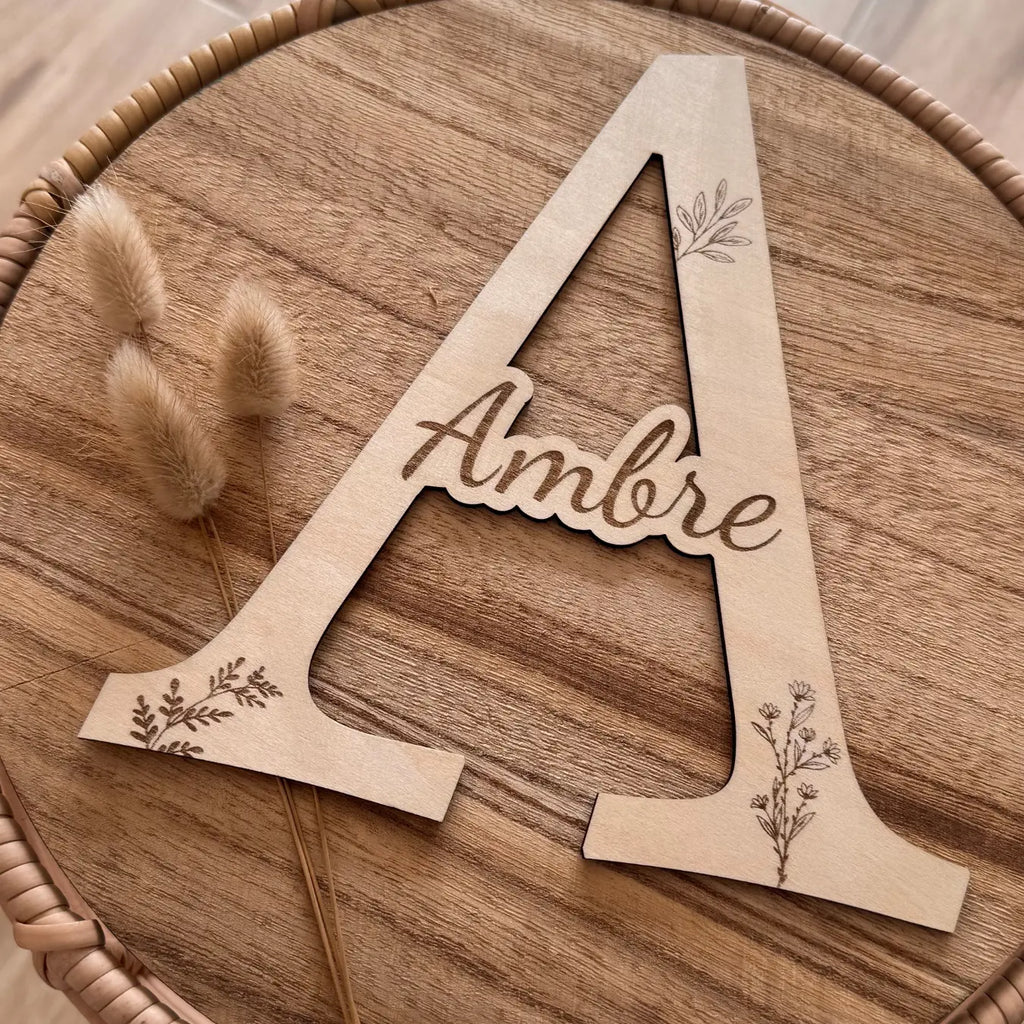 Lettre décorative personnalisée Atelier Liméa