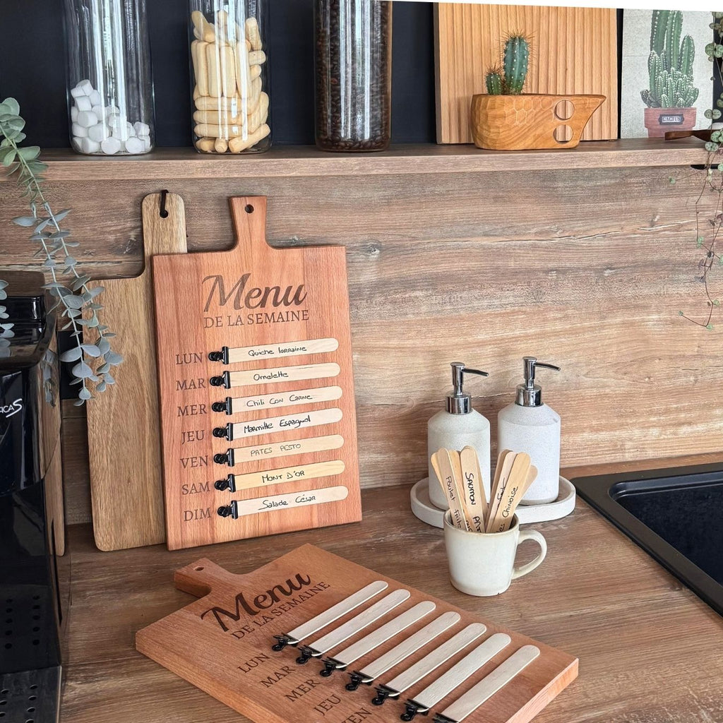 Planche Menu de la semaine Atelier Liméa