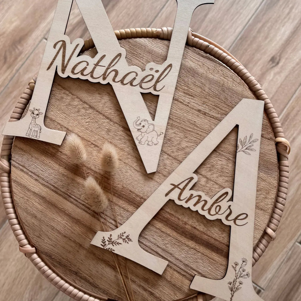 Lettre décorative personnalisée Atelier Liméa