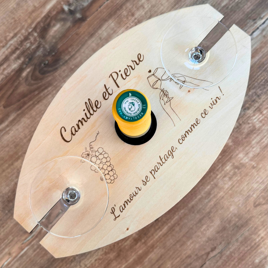 Support Verre à Vin Personnalisé Atelier Liméa