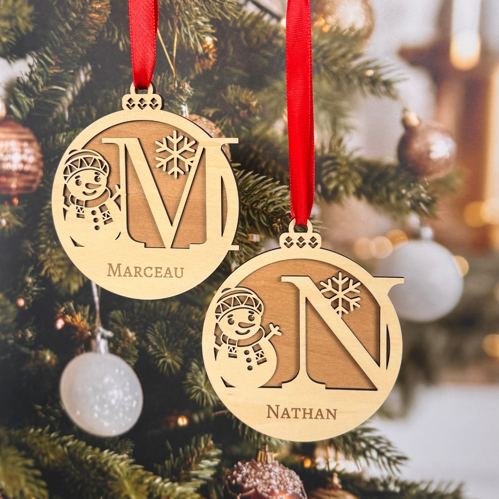 Boule de Noël personnalisé Atelier Liméa