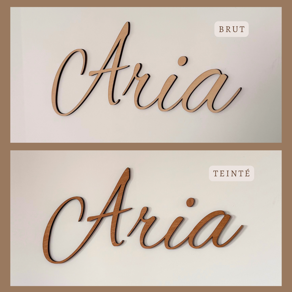 Prénom en bois personnalisé – Décoration murale Atelier Liméa