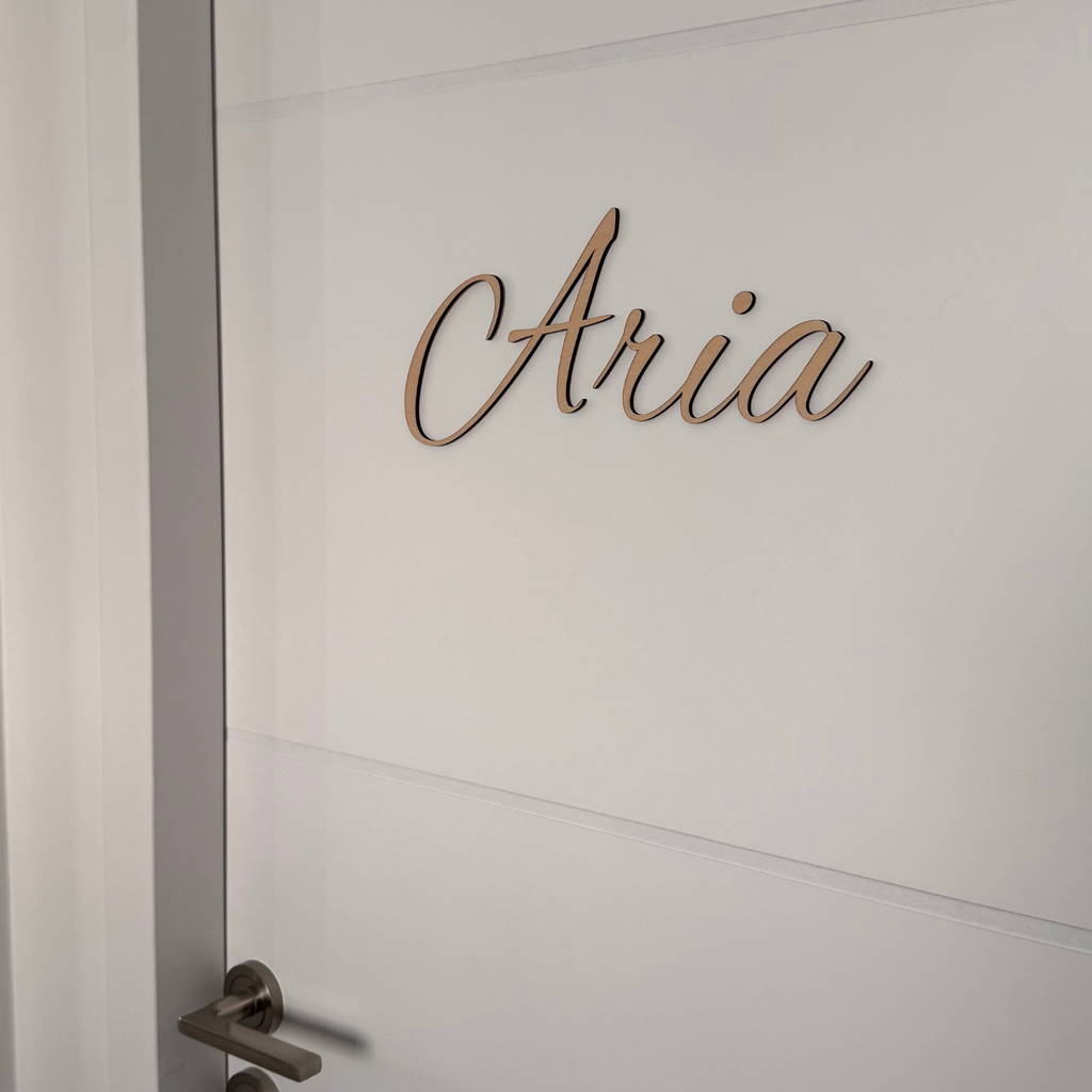 Prénom en bois personnalisé – Décoration murale Atelier Liméa
