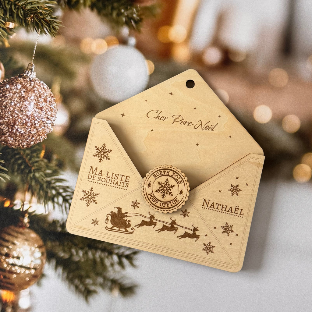Enveloppe - Lettre au Père Noël personnalisable Atelier Liméa