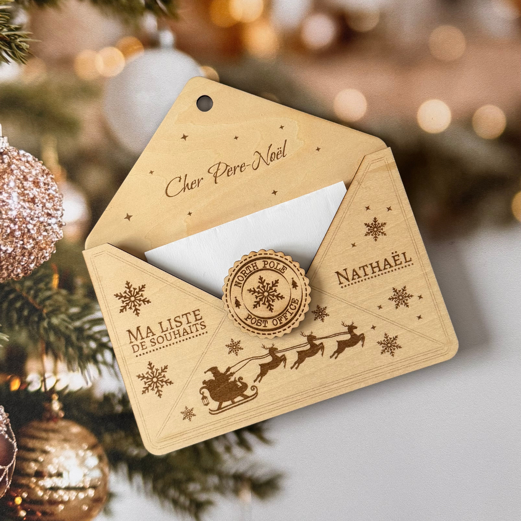 Enveloppe - Lettre au Père Noël personnalisable Atelier Liméa