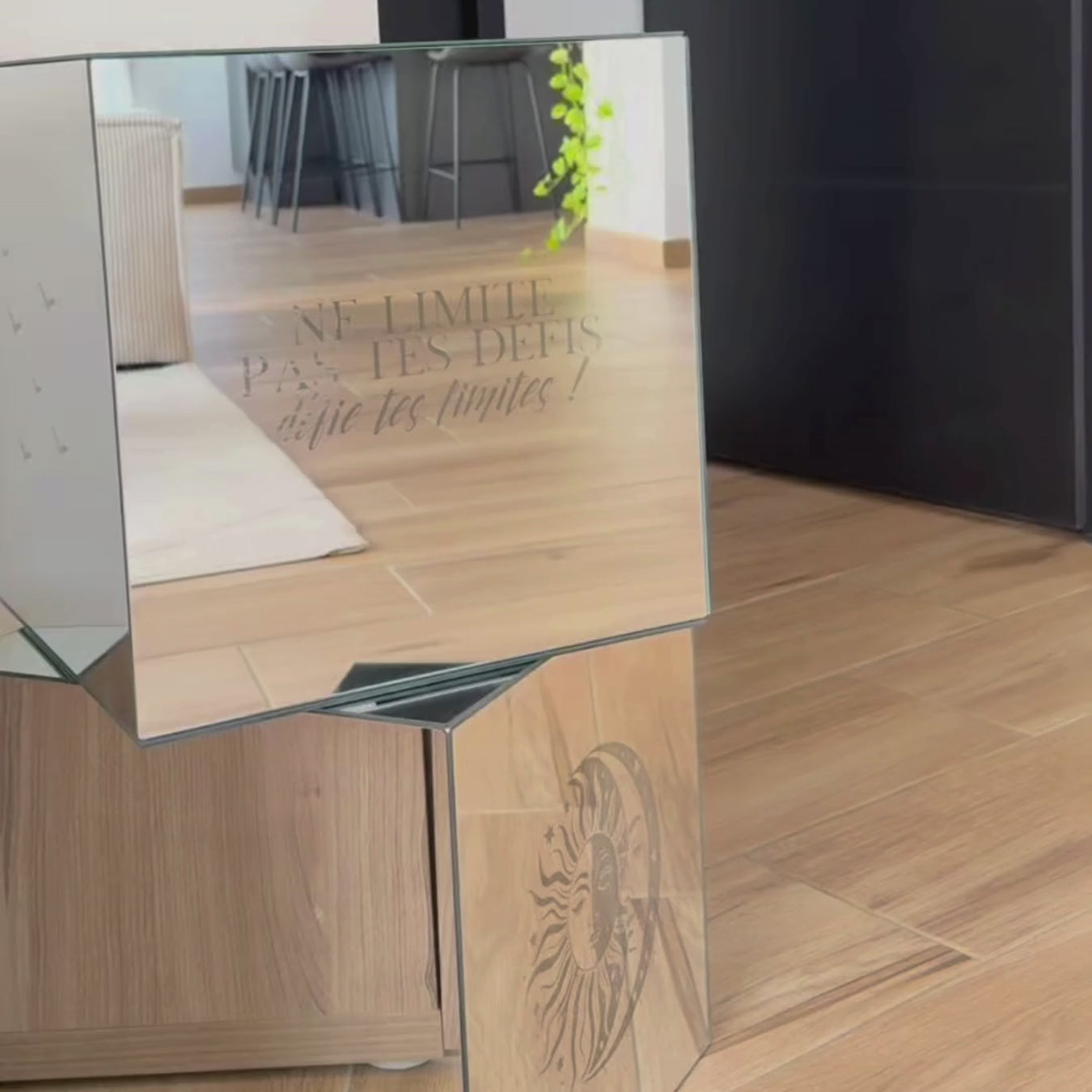 Miroir personnalisé - 30x30cm